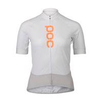 POC Cyklistický dres s krátkým rukávem - ESSENTIAL ROAD LADY - bílá/šedá