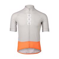 POC Cyklistický dres s krátkým rukávem - ESSENTIAL ROAD LOGO - oranžová/šedá M