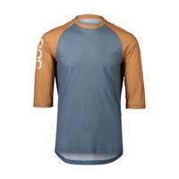 POC Cyklistický dres s krátkým rukávem - MTB PURE 3/4 - oranžová/modrá 2XL