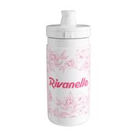 RIVANELLE BY HOLOKOLO Cyklistická láhev na vodu - HYDRA 550 ml - bílá/růžová 550 ml