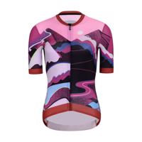 RIVANELLE BY HOLOKOLO Cyklistický dres s krátkým rukávem - SUNSET ELITE LADY LIMITED EDITION - růžová/vícebarevná S