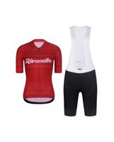 RIVANELLE BY HOLOKOLO Cyklistický krátký dres a krátké kalhoty - GEAR UP - černá/bílá