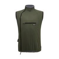 SANTINI Cyklistická vesta - ALPHA PACK - zelená 2XL