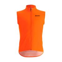 SANTINI Cyklistická vesta - NEBULA WINDPROOF - černá/oranžová 3XL