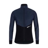 SANTINI Cyklistická větruodolná bunda - REDUX VIGOR - modrá/černá/červená 3XL