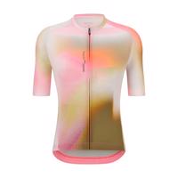 SANTINI Cyklistický dres s krátkým rukávem - LUCE - růžová/hnědá