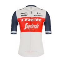 SANTINI Cyklistický dres s krátkým rukávem - TREK SEGAFREDO 2020 - červená/modrá/bílá