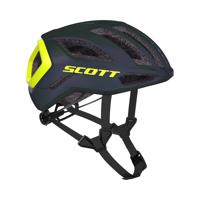 SCOTT Cyklistická přilba - CENTRIC PLUS - zelená/žlutá (51–55 cm)