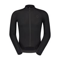 SCOTT Cyklistický dres s dlouhým rukávem zimní - PRO WARM - černá 2XL