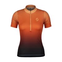 SCOTT Cyklistický dres s krátkým rukávem - ENDURANCE 15 - oranžová/černá 2XL