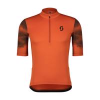 SCOTT Cyklistický dres s krátkým rukávem - GRAVEL 10 - oranžová 2XL