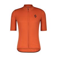 SCOTT Cyklistický dres s krátkým rukávem - GRAVEL MERINO - oranžová 2XL