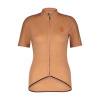 SCOTT Cyklistický dres s krátkým rukávem - GRAVEL MERINO - oranžová L