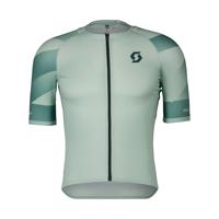 SCOTT Cyklistický dres s krátkým rukávem - PREMIUM CLIMBER - zelená 2XL