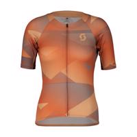 SCOTT Cyklistický dres s krátkým rukávem - RC PREMIUM CLIMBER - oranžová L