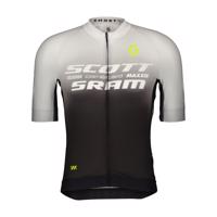 SCOTT Cyklistický dres s krátkým rukávem - SRAM PRO - černá/bílá 2XL