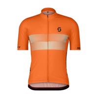 SCOTT Cyklistický dres s krátkým rukávem - TEAM 10 - oranžová 2XL