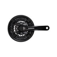 SHIMANO kliky s převodníkem - TOURNEY TY501 170mm 42/34/24 - černá