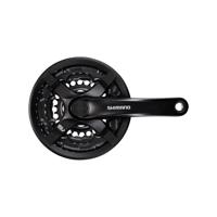 SHIMANO kliky s převodníkem - TOURNEY TY501 170mm 48/38/28 - černá