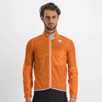 SPORTFUL Cyklistická větruodolná bunda - HOT PACK EASYLIGHT - oranžová L