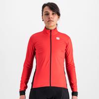 SPORTFUL Cyklistická větruodolná bunda - NEO SOFTSHELL - červená/černá