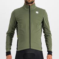 SPORTFUL Cyklistická větruodolná bunda - NEO SOFTSHELL - zelená/černá