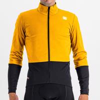 SPORTFUL Cyklistická větruodolná bunda - TOTAL COMFORT - žlutá/černá M