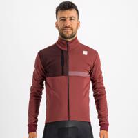 SPORTFUL Cyklistická zateplená bunda - GIARA SOFTSHELL - hnědá 2XL