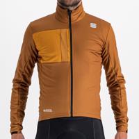 SPORTFUL Cyklistická zateplená bunda - SUPER - hnědá XL