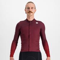 SPORTFUL Cyklistický dres s dlouhým rukávem zimní - BODYFIT PRO - bordó XL