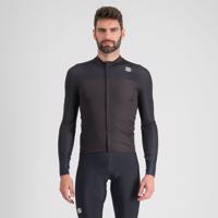 SPORTFUL Cyklistický dres s dlouhým rukávem zimní - BODYFIT PRO - černá/hnědá 2XL