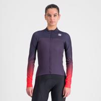 SPORTFUL Cyklistický dres s dlouhým rukávem zimní - BODYFIT PRO THERMAL - červená/modrá S