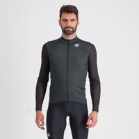 SPORTFUL Cyklistický dres s dlouhým rukávem zimní - CHECKMATE THERMAL - černá/zelená 2XL