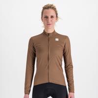 SPORTFUL Cyklistický dres s dlouhým rukávem zimní - CHECKMATE THERMAL - hnědá L