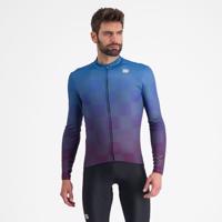 SPORTFUL Cyklistický dres s dlouhým rukávem zimní - ROCKET THERMAL - modrá/fialová XL