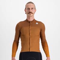 SPORTFUL Cyklistický dres s krátkým rukávem - BODYFIT PRO - hnědá 2XL