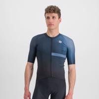 SPORTFUL Cyklistický dres s krátkým rukávem - BOMBER - černá/modrá