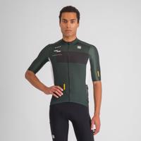 SPORTFUL Cyklistický dres s krátkým rukávem - BREAKOUT SUPERGIARA - zelená/černá 2XL