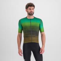 SPORTFUL Cyklistický dres s krátkým rukávem - FLOW SUPERGIARA - zelená 2XL