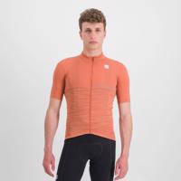 SPORTFUL Cyklistický dres s krátkým rukávem - GIARA - oranžová 2XL