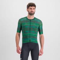 SPORTFUL Cyklistický dres s krátkým rukávem - GLITCH BOMBER - zelená 2XL