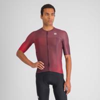 SPORTFUL Cyklistický dres s krátkým rukávem - LIGHT - bordó 2XL