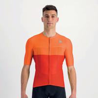 SPORTFUL Cyklistický dres s krátkým rukávem - LIGHT PRO - oranžová 2XL