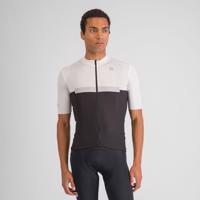 SPORTFUL Cyklistický dres s krátkým rukávem - PISTA - bílá/černá 3XL