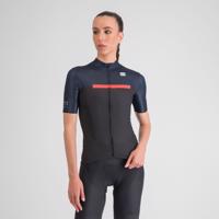 SPORTFUL Cyklistický dres s krátkým rukávem - PISTA - modrá/černá L