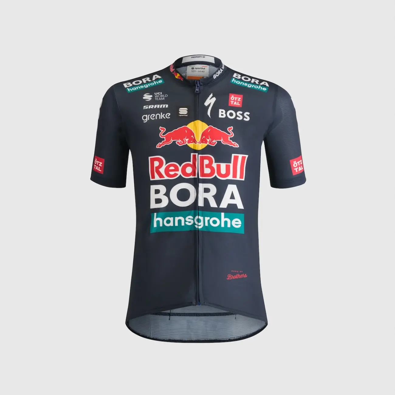 SPORTFUL Cyklistický dres s krátkým rukávem - RED BULL BORA - HANSGROHE KID - modrá 12Y