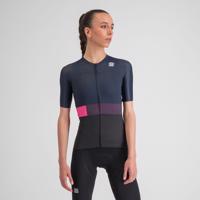 SPORTFUL Cyklistický dres s krátkým rukávem - SNAP - černá/modrá 2XL