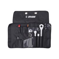 UNIOR sada nářadí - PRO TOOL ROLL SET - černá/stříbrná