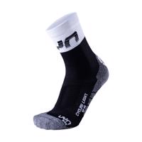 UYN Cyklistické ponožky klasické - LIGHT - černá/bílá/šedá 39-41